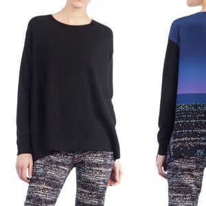 Akris Punto Twilight Print Wool Pullover